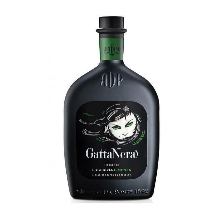 Andrea Da Ponte Gatta Nera Liquore Alla Liquirizia E Menta A Base Grappa Di Prosecco 50 cl